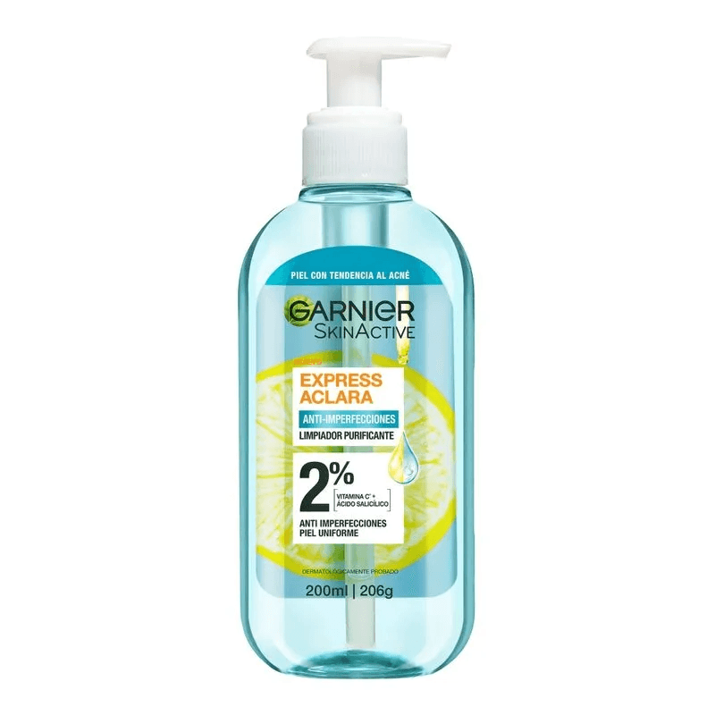 Limpiador purificante Garnier Skin Active anti imperfecciones 200 ml