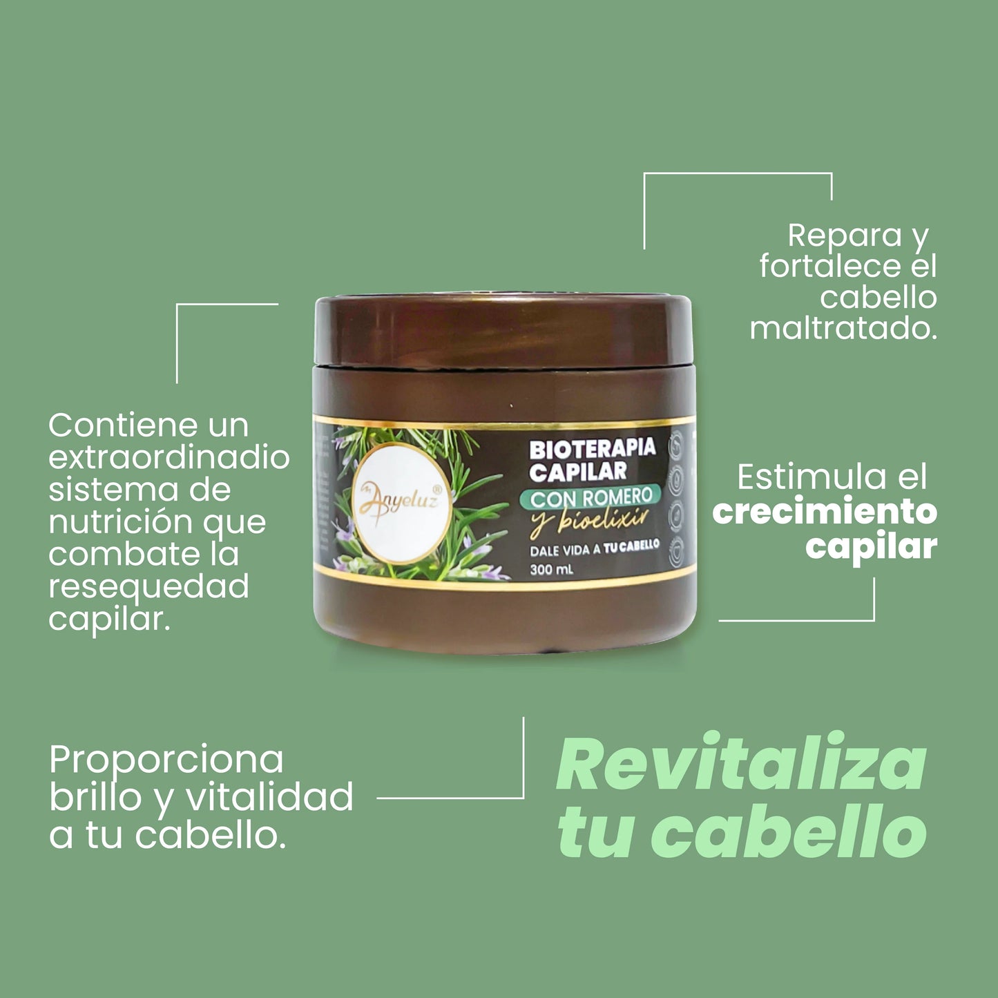 Bioterapia capilar con romero anyeluz