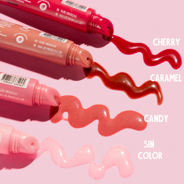 Lip balm girly con peptidos con color