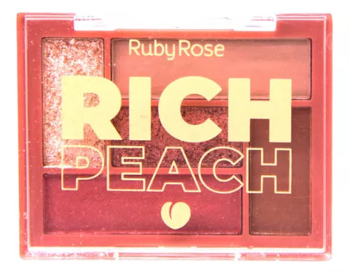 Paleta de sombras Rich peach ruby rose