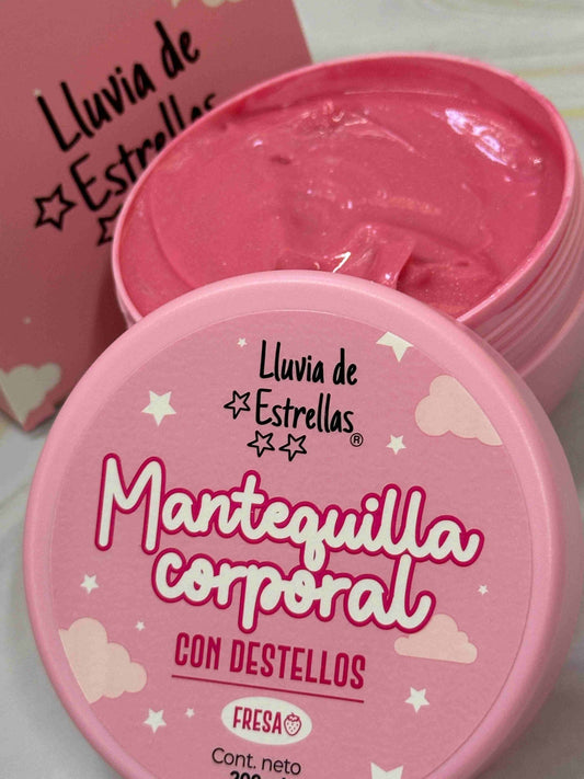 Mantequilla corporal sin color lluvia de estrellas